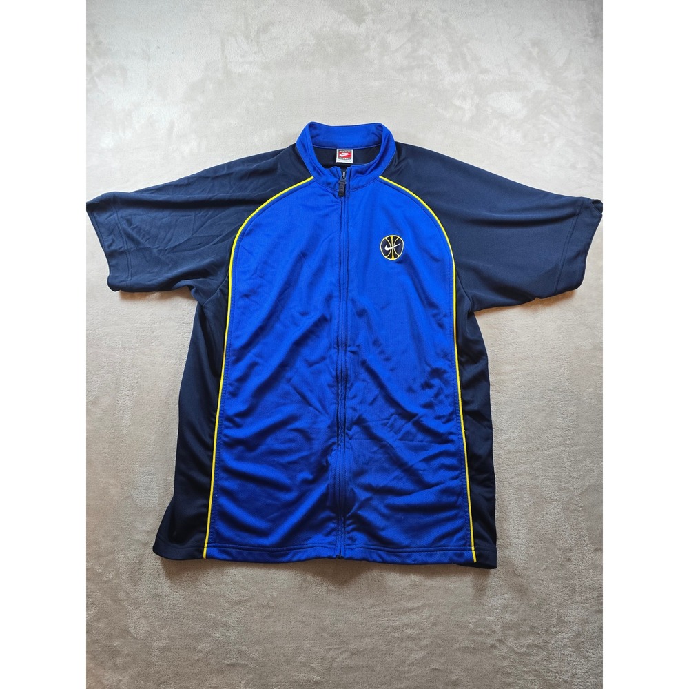 Vintage‎ Nike Team Jacket Mens M Full Zip Basketball Warm Up S/S Y2K 90s *Read
